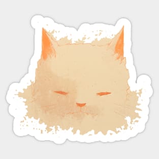 Cat face Sticker